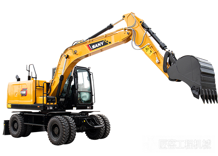 三一重機(jī)SY155W輪式挖掘機(jī)榮膺2024中國工程機(jī)械年度TOP50殊榮